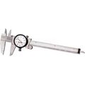 L. S. Starrett Co Starrett 120A-6 0-6" Dial Caliper W/White Dial On Black Case 120A-6